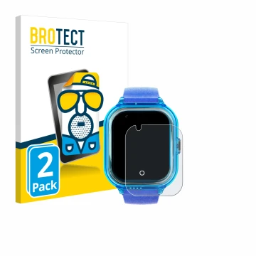 Front side of a product packaging with the brand logo BROTECT. Next to it is the device SaveFamily Enjoy shown with the corres