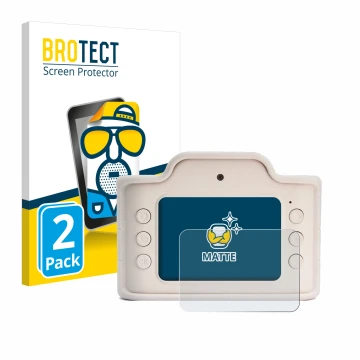 Front side of a product packaging with the brand logo BROTECT. Next to it is the device Hoppstar Expert Laurel shown with the 