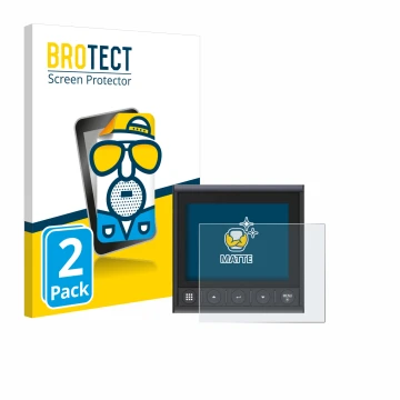 Front side of a product packaging with the brand logo BROTECT. Next to it is the device B&G Triton 2 shown with the correspond