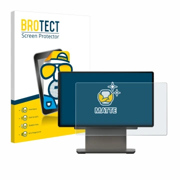 Front side of a product packaging with the brand logo BROTECT. Next to it is the device Sunmi D3 PRO shown with the correspond