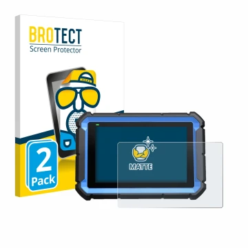 Front side of a product packaging with the brand logo BROTECT. Next to it is the device Topdon ArtiDiag Pro shown with the cor
