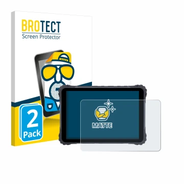 Front side of a product packaging with the brand logo BROTECT. Next to it is the device Topicon MDT865 shown with the correspo