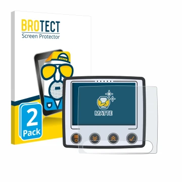 Front side of a product packaging with the brand logo BROTECT. Next to it is the device Skytraxx 5 Mini shown with the corresp