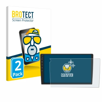 Front side of a product packaging with the brand logo BROTECT. Next to it is the device Eonon ua12s plus-6g shown with the cor