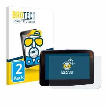 Front side of a product packaging with the brand logo BROTECT. Next to it is the device Mazda 2 BJ 2024 shown with the corresp