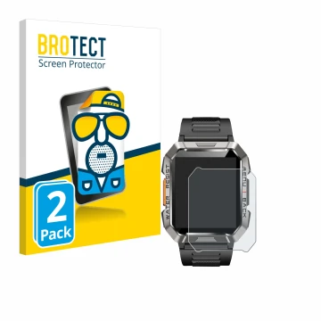 Front side of a product packaging with the brand logo BROTECT. Next to it is the device Baolubao W60 shown with the correspond