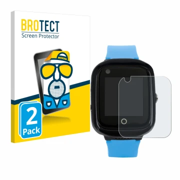 Front side of a product packaging with the brand logo BROTECT. Next to it is the device One2Track Connect NEO shown with the c