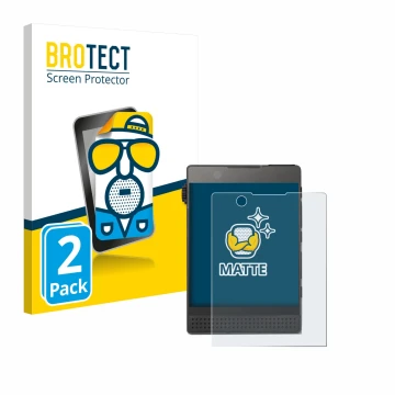 Front side of a product packaging with the brand logo BROTECT. Next to it is the device Light Phone 3 shown with the correspon