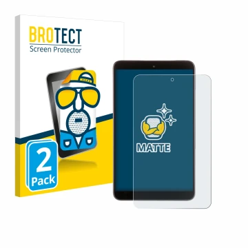 Front side of a product packaging with the brand logo BROTECT. Next to it is the device Nokia T10 (portrait) shown with the co