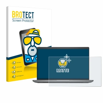 Front side of a product packaging with the brand logo BROTECT. Next to it is the device Dell Precision 3591 Workstation shown 