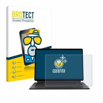 Front side of a product packaging with the brand logo BROTECT. Next to it is the device Ninkear T40 2-in-1 shown with the corr