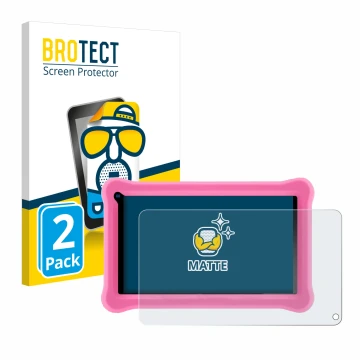 Front side of a product packaging with the brand logo BROTECT. Next to it is the device Sumtab K708 7.1