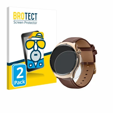 Front side of a product packaging with the brand logo BROTECT. Next to it is the device Xiaomi Mibro Lite 3 Pro shown with the