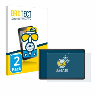 Front side of a product packaging with the brand logo BROTECT. Next to it is the device Blackview Tab 60 10.1