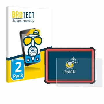 Front side of a product packaging with the brand logo BROTECT. Next to it is the device Launch X-431 PRO3S+ Elite shown with t