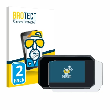 Front side of a product packaging with the brand logo BROTECT. Next to it is the device Suzuki GSX-S1000GT 6.5