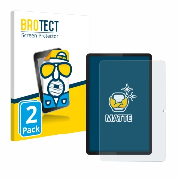 Front side of a product packaging with the brand logo BROTECT. Next to it is the device Lenovo Tab 2025 10.1