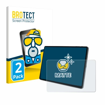 Front side of a product packaging with the brand logo BROTECT. Next to it is the device Terra Pad 1007 10.95