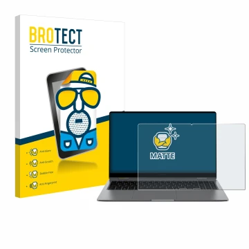 Front side of a product packaging with the brand logo BROTECT. Next to it is the device Samsung Galaxy Book5 360 15.6