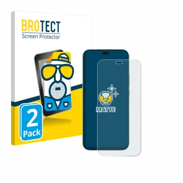 Front side of a product packaging with the brand logo BROTECT. Next to it is the device Honor X8c shown with the corresponding