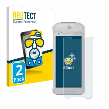 Front side of a product packaging with the brand logo BROTECT. Next to it is the device Dojo Pocket shown with the correspondi