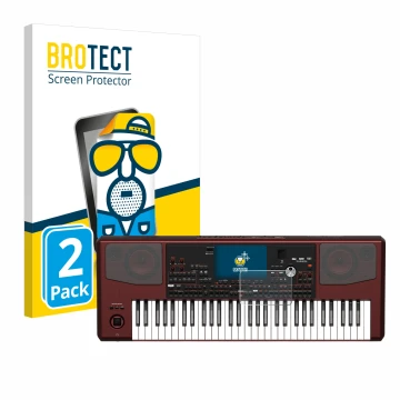 Front side of a product packaging with the brand logo BROTECT. Next to it is the device KORG Pa700 shown with the correspondin
