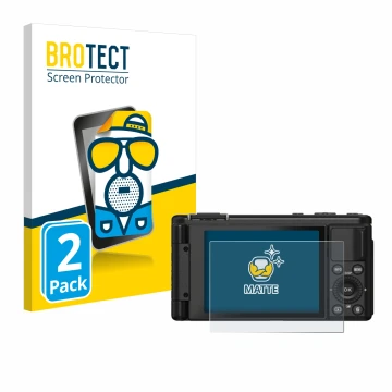 Front side of a product packaging with the brand logo BROTECT. Next to it is the device Yashica City 100 shown with the corres