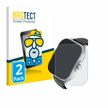 Front side of a product packaging with the brand logo BROTECT. Next to it is the device YYKY E02 2.01
