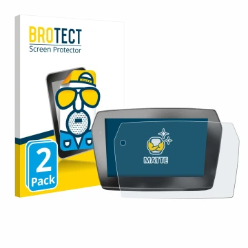 Front side of a product packaging with the brand logo BROTECT. Next to it is the device Voge 525DSX 2025 shown with the corres