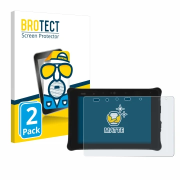 Front side of a product packaging with the brand logo BROTECT. Next to it is the device Leica iCON CC180 shown with the corres
