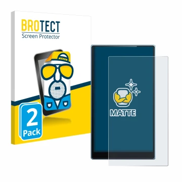 Front side of a product packaging with the brand logo BROTECT. Next to it is the device FiiO JM21 shown with the corresponding