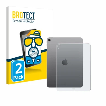 Front side of a product packaging with the brand logo BROTECT. Next to it is the device Apple iPad Air 11
