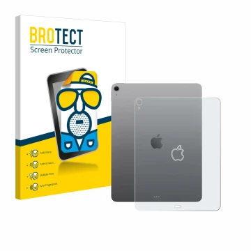 Front side of a product packaging with the brand logo BROTECT. Next to it is the device Apple iPad Air 13