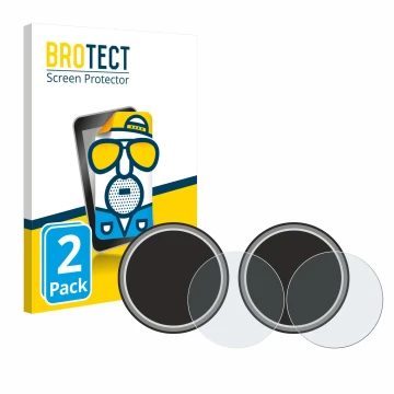 Front side of a product packaging with the brand logo BROTECT. Next to it is the device Numark NS4FX (Jog) shown with the corr