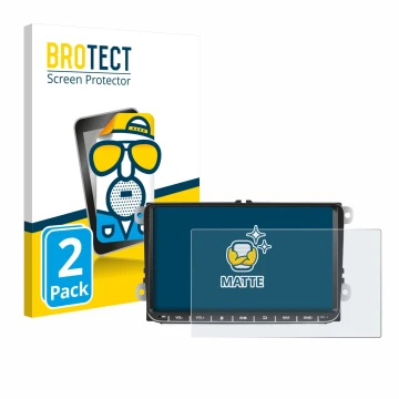 Front side of a product packaging with the brand logo BROTECT. Next to it is the device Essgoo AR9002 shown with the correspon