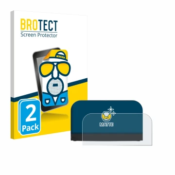 Front side of a product packaging with the brand logo BROTECT. Next to it is the device Nintendo Switch 2 Station shown with t