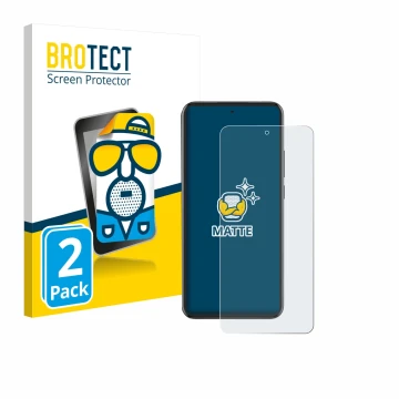 Front side of a product packaging with the brand logo BROTECT. Next to it is the device Oppo Reno 13 Pro shown with the corres