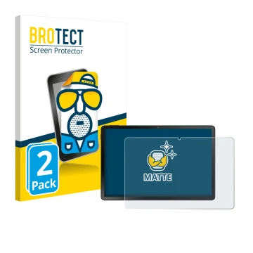 Front side of a product packaging with the brand logo BROTECT. Next to it is the device Doogee U11 Pro shown with the correspo