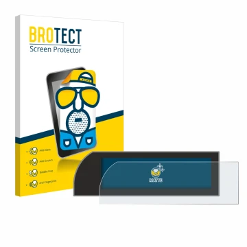 Front side of a product packaging with the brand logo BROTECT. Next to it is the device Porsche 911 Typ 992 right hand drive s