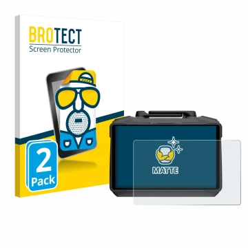 Front side of a product packaging with the brand logo BROTECT. Next to it is the device DJI RC Pro 2 shown with the correspond