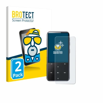 Front side of a product packaging with the brand logo BROTECT. Next to it is the device AGPtek M3 shown with the corresponding