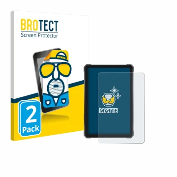 Front side of a product packaging with the brand logo BROTECT. Next to it is the device Hotwav R9 Plus shown with the correspo