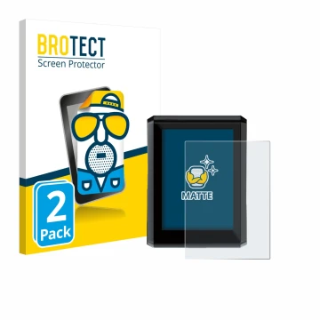 Front side of a product packaging with the brand logo BROTECT. Next to it is the device Shimano SC-EN610 shown with the corres