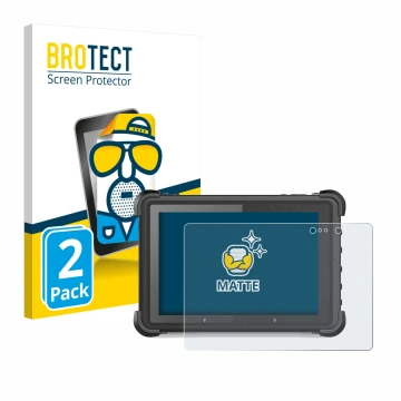 Front side of a product packaging with the brand logo BROTECT. Next to it is the device MSI ND52 shown with the corresponding 