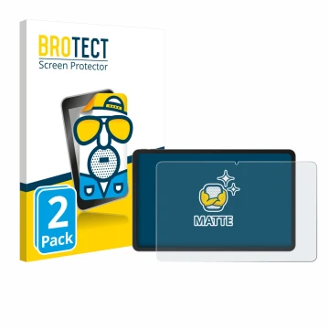 Front side of a product packaging with the brand logo BROTECT. Next to it is the device Doogee V Pad 12