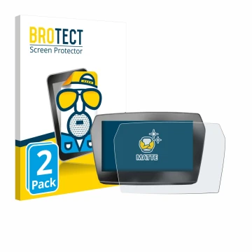 Front side of a product packaging with the brand logo BROTECT. Next to it is the device Voge 625 2025 shown with the correspon