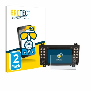 Front side of a product packaging with the brand logo BROTECT. Next to it is the device Erisin ES8940S 7