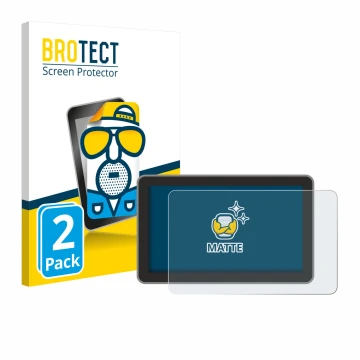 Front side of a product packaging with the brand logo BROTECT. Next to it is the device Bambu Lab H2D shown with the correspon