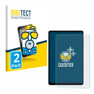 Front side of a product packaging with the brand logo BROTECT. Next to it is the device Lenovo Legion Y700 2022 shown with the