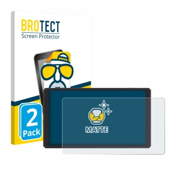 Front side of a product packaging with the brand logo BROTECT. Next to it is the device Feelworld CUT6 6